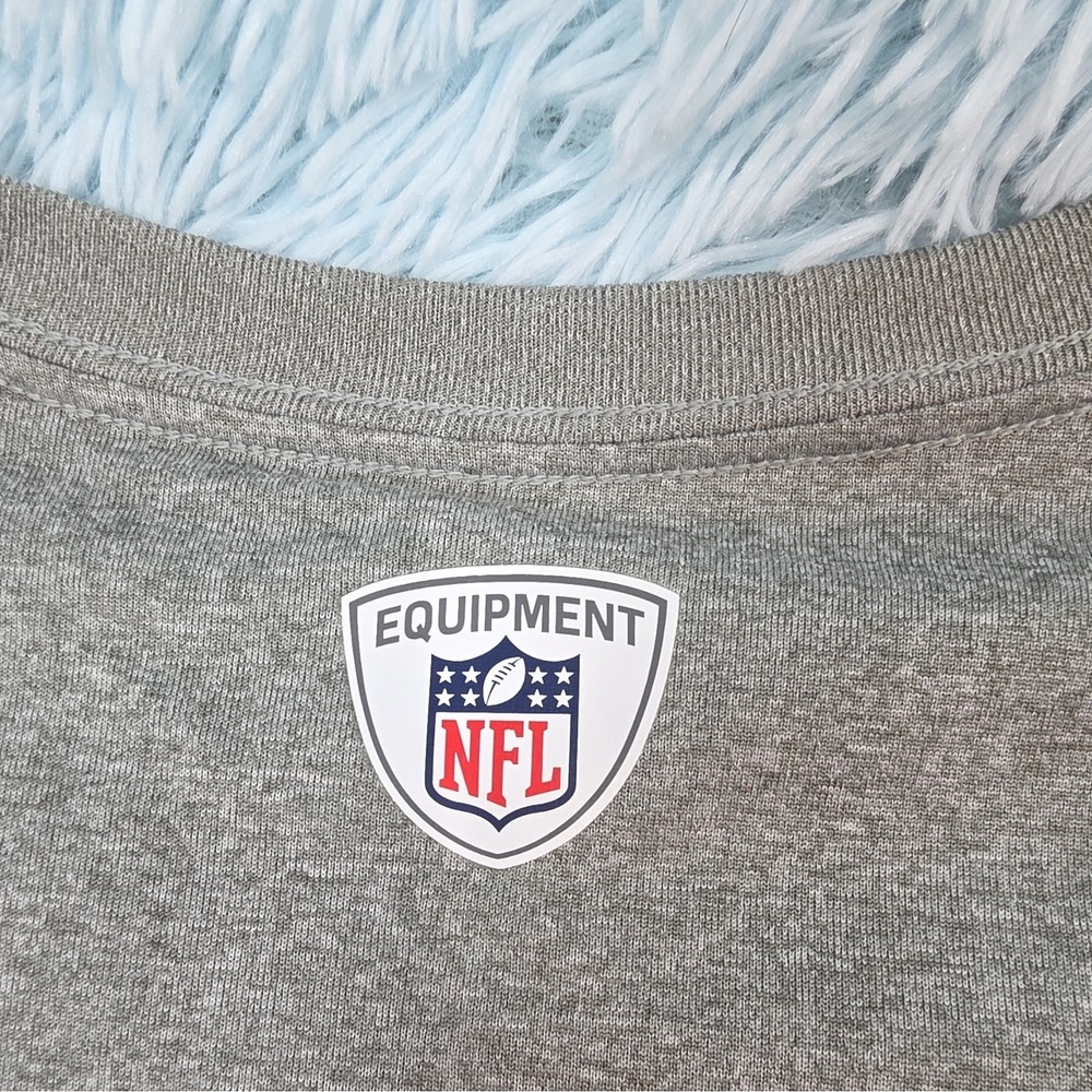 Nike Dallas Cowboys Long Sleeve Shirt Gray Dri-FIT Graphic Tee NFL Football - Picture 8 of 10